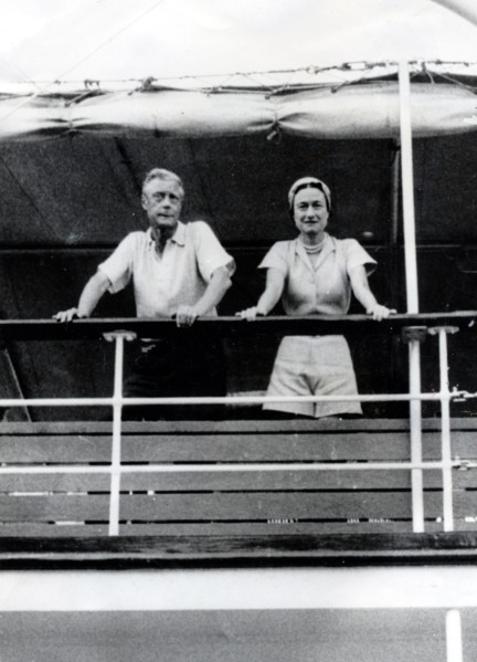 Edouard VIII et Wallis Simpson sur leur yacht