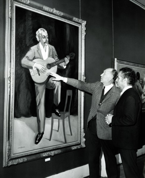 Georges Brassens et Yves Brayer