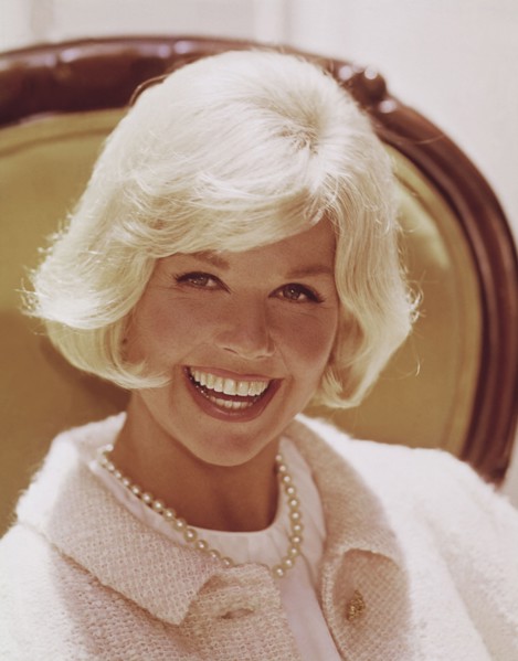 Doris DAY laughing, portrait