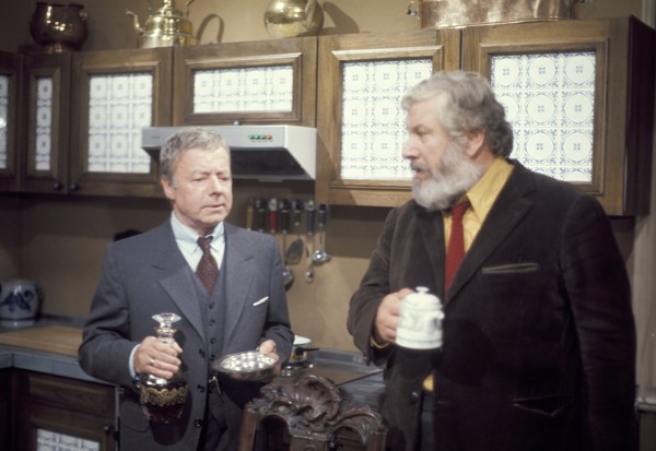 Heinz RÜHMANN and Peter USTINOV in 'No evening like any other', 1976