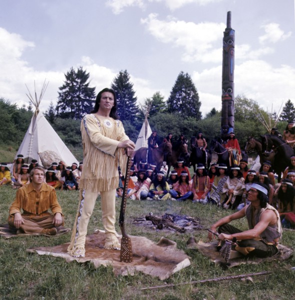 Pierre BRICE as Winnetou at the Karl May Festival