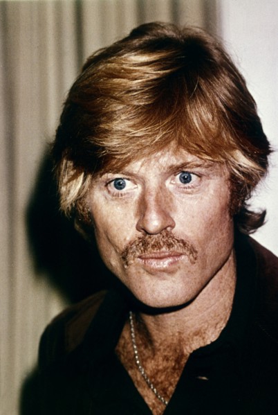 Robert REDFORD, portrait with mustache