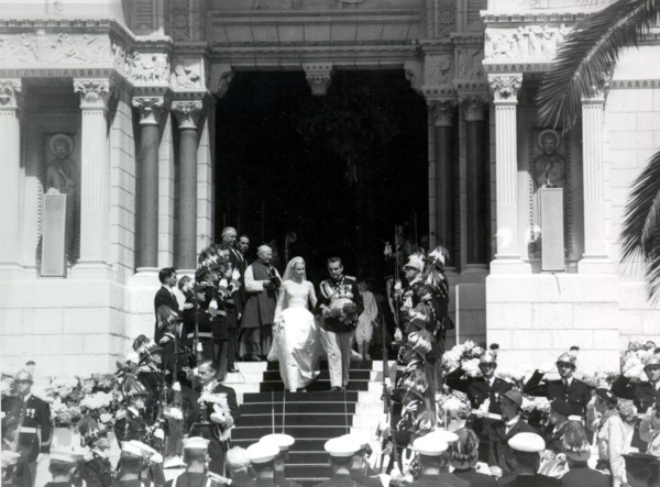 RAINIER III. Prince of Monaco and Grace KELLY, wedding 1956
