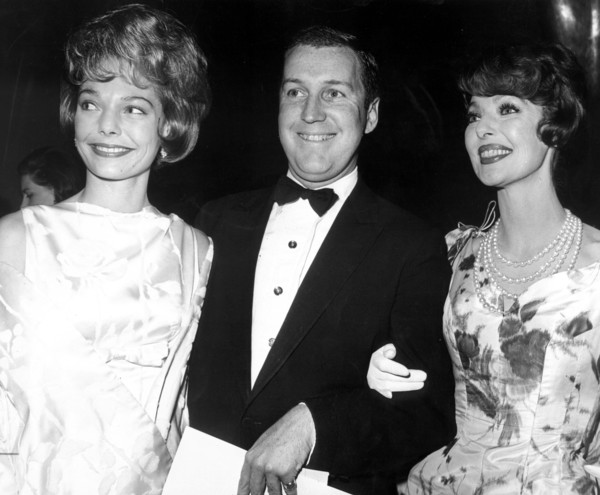 Loretta YOUNG with daughter and son-in-law, around 1960