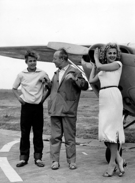 Heinz RÜHMANN as a pilot, 1956
