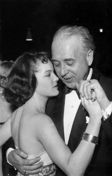 Romy SCHNEIDER and her stepfather Hans Herbert BLATZHEIM