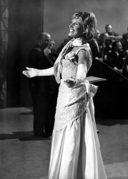 Lale ANDERSEN at the preliminary decision for the Eurovision Grand Prix, 1961