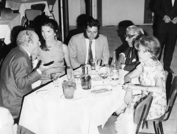 Aristotle ONASSIS with friends in a nightclub in Athens, 1969