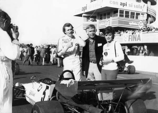 Dieter QUESTER, Joachim FUCHSBERGER and Uschi GLAS, Rome 1971