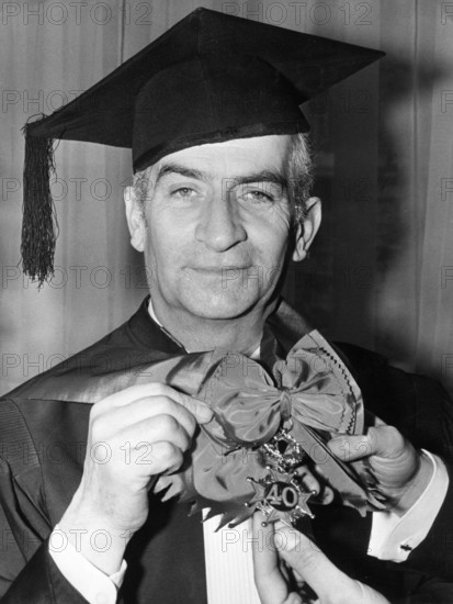 Louis de FUNES at a ceremony in 1973