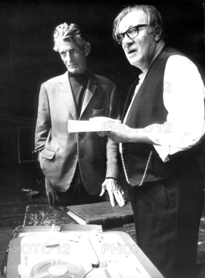 Samuel BECKETT and Martin HELD in the production of 'The Last Band', 1969