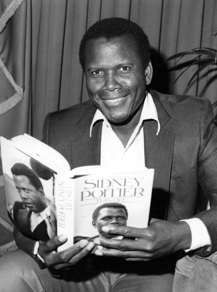 Sidney POITIER with his autobiography 'This life'