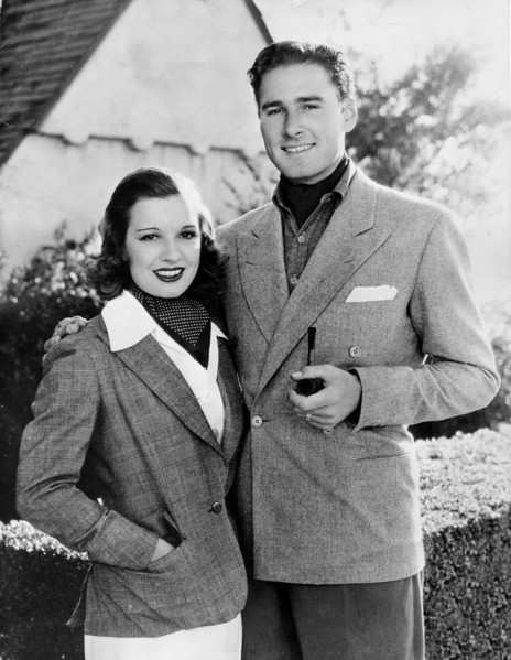 Errol FLYNN and wife Lily DAMITA