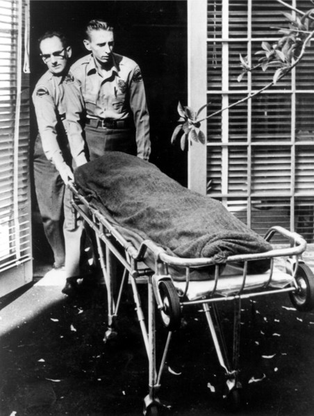 Body of Marilyn MONROE