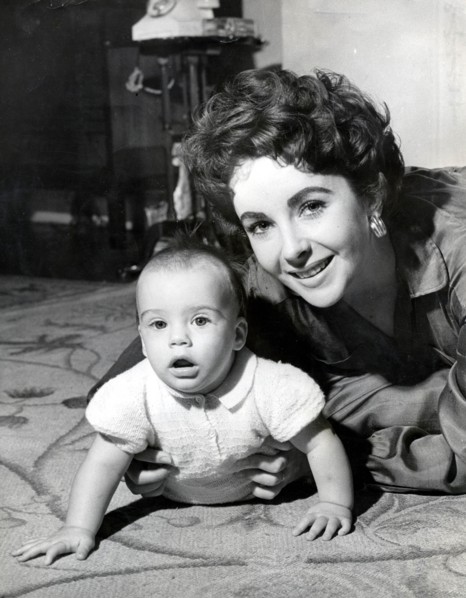Elizabeth TAYLOR with son Michael