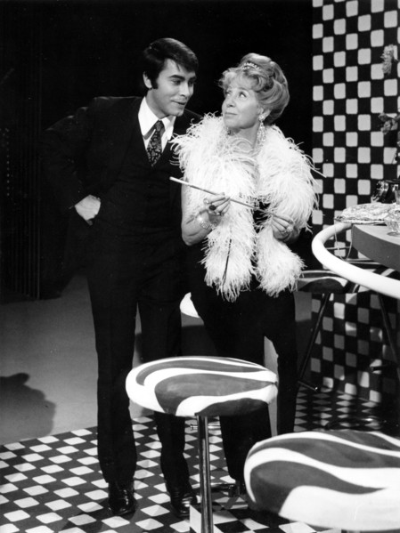 Inge MEYSEL and Roy BLACK in the television show 'Zwischenmahlzeit'
