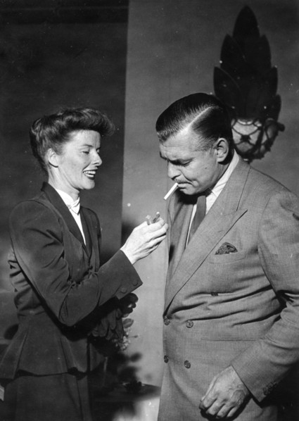 Katharine HEPBURN and Clark GABLE