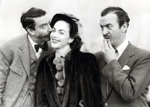 Michael TRUBSHAWE, Hjordis TERSMEDEN and David NIVEN, 1950