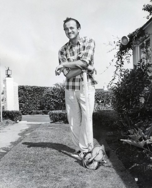 David NIVEN in his garden