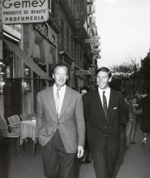 David NIVEN and his son David NIVEN jr. (junior)