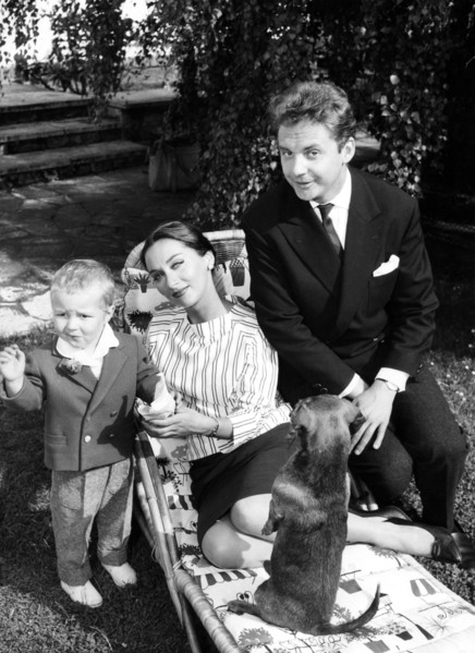 Harald JUHNKE with wife Sybil Werden and son Peer