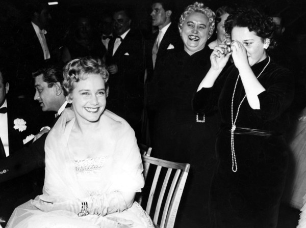 Maria SCHELL at the Filmball in Frankfurt, 1956