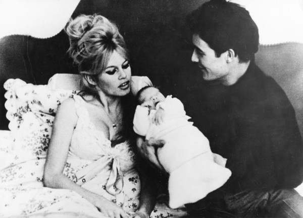 Brigitte BARDOT with husband Jacques CHARRIER and their son Nicolas Jacques