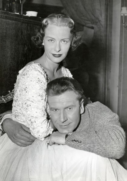 Ilse WERNER and Hermann LENSCHAU in 'Europe and the Bull' 1952