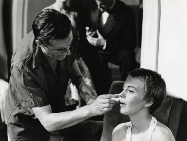 Jean SEBERG filming "Bonjour tristesse" in 1958