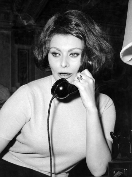 Sophia LOREN, at home, 1962