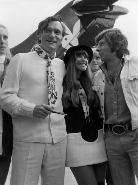 Hugh HEFNER, Barbara BENTON and Roman POLANSKI, 1970