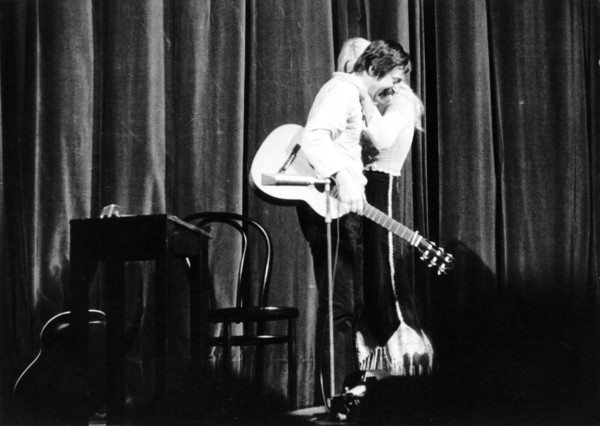 Wolf BIERMANN and Eva-Maria HAAGEN, in Hamburg 1977