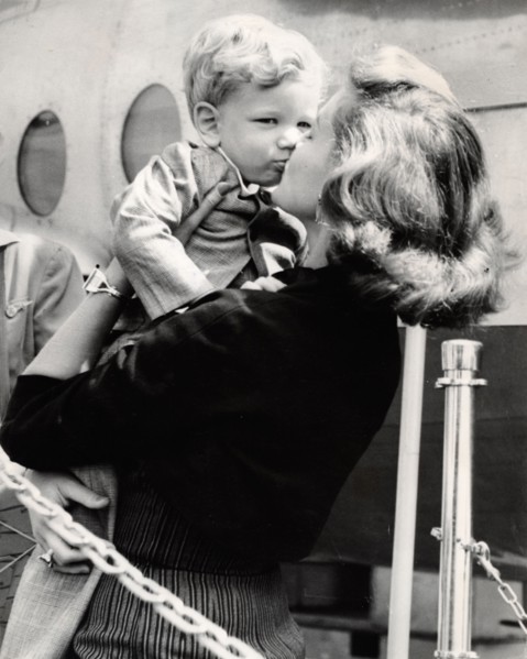 Lauren BACALL with son Steven