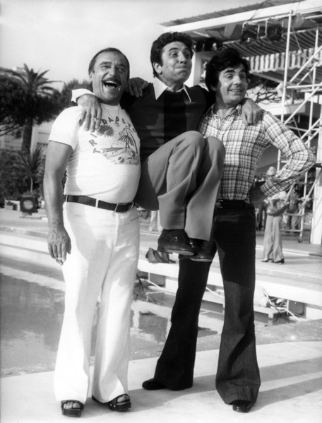 Jean-Marc THIBAULT, Gilbert BÉCAUD and Roger PIERRE, Cannes 1974