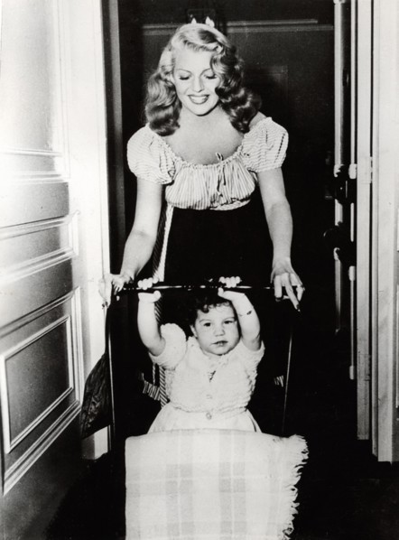 Rita HAYWORTH with daughter Rebecca