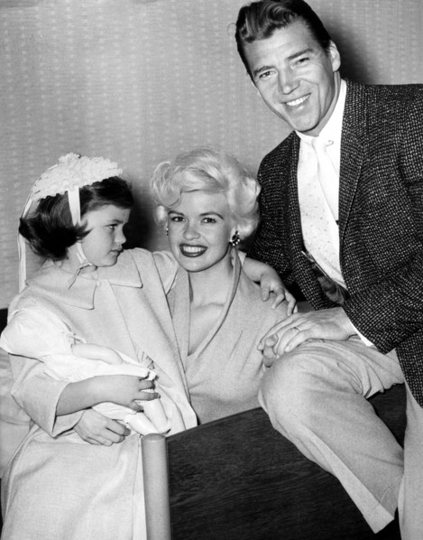 Jayne MANSFIELD with husband and daughter
