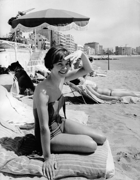 Lilo PULVER at the Cannes Film Festival in 1961