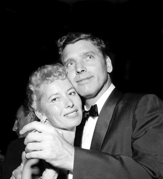 Burt LANCASTER dances with wife Norma ANDERSON