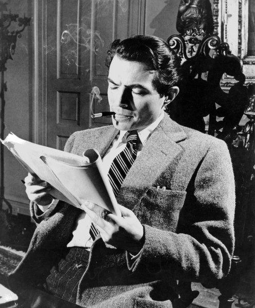 James MASON reading a script
