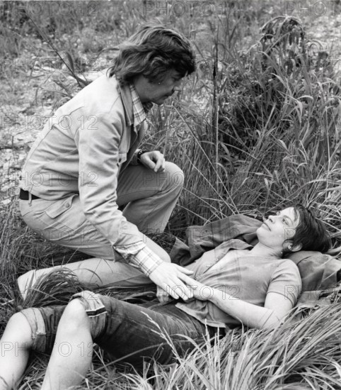 Joachim ANSORGE and Monika BLEIBTREU in the series 'The Commissioner', 1972