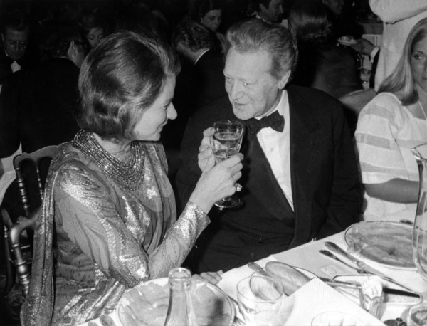 Maurice DRUON and Ingrid BERGMAN, Cannes Film Festival