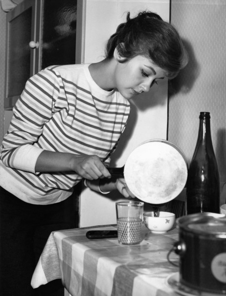 Christine KAUFMANN at home, late 50s