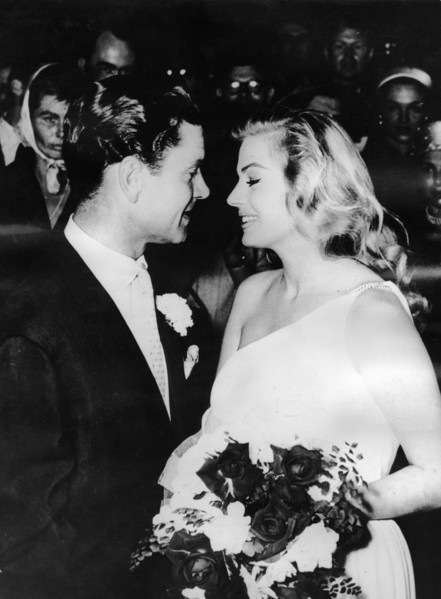 Wedding of Antia EKBERG and Anthony STEEL, 1956