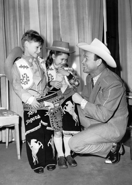 Roy ROGERS with two children