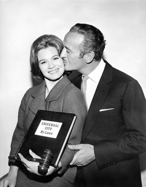 Angie DICKINSON and David NIVEN, 1963