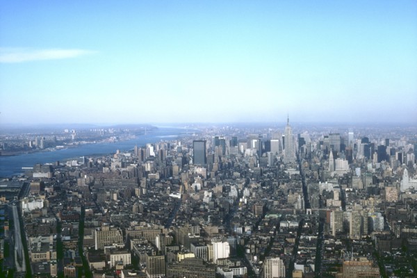 Vue aérienne de Manhattan