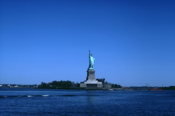 Vue de l'île de la statue de la Liberté