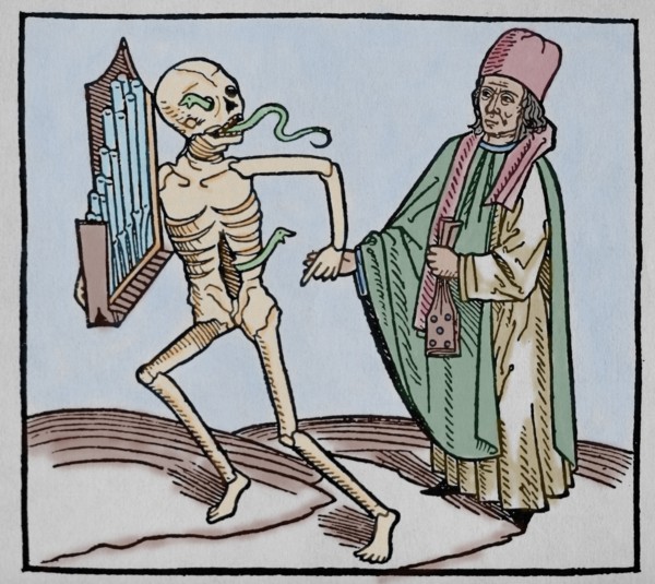 Dance of Death. Allegory of universality of the death.