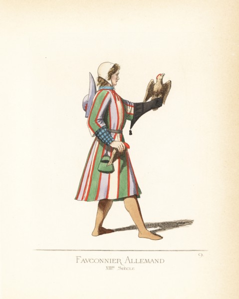German falconer, 13th century.