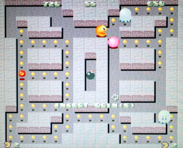 Hyper Pacman Pac Man Semicom 1994 vintage arcade videogame screenshot - EDITORIAL USE ONLY